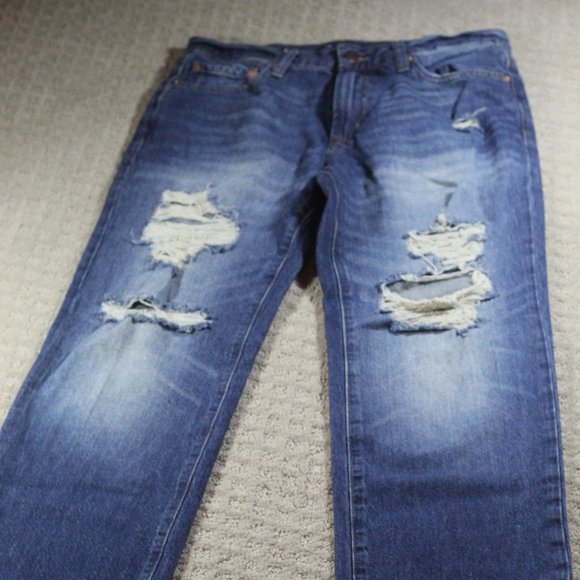Aeropostale Distressed Relaxed Blue Jeans 30x32 - Picture 1 of 5